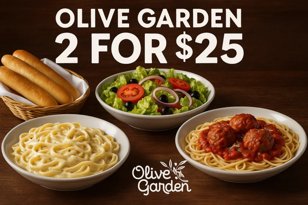 Olive Garden 2 for $25 deal