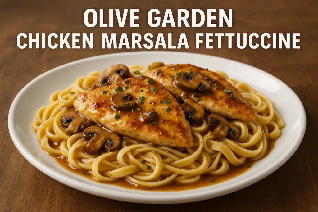 Olive Garden Chicken Marsala Fettuccine